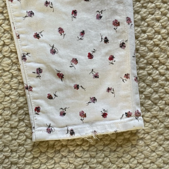 Current/Elliot white distressed jeans with floral pattern - Picture 7 of 10